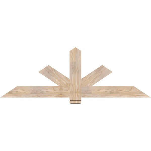 Ekena Millwork Kennewick Smooth Timber Gable Bracket, Douglas Fir, 72"W x 24"H x 1 1/2"D x 5 1/2"F, 8/12 Pitch GBW072X24X0206KEN00SDF - main